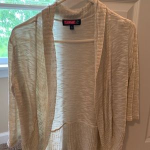 Cream colored cardigan